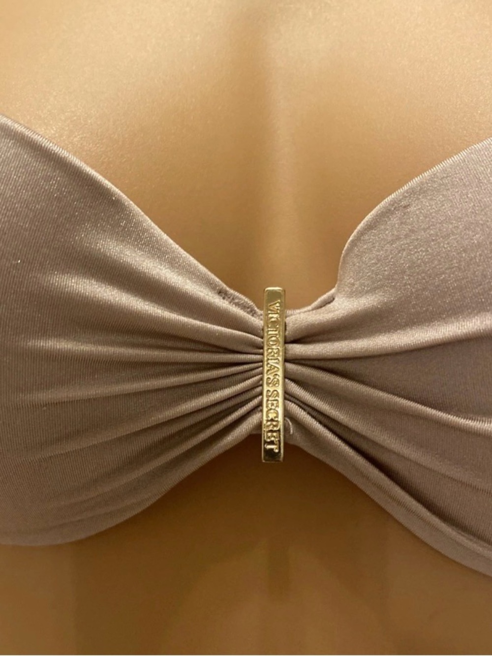 Victoria's Secret Metallic Champagne Bandeau Bikini Set - Picture 5 of 16